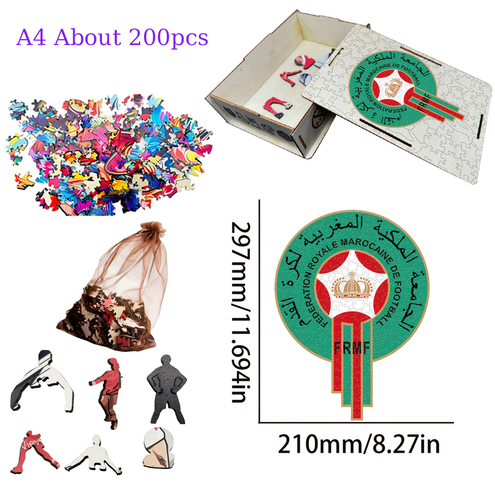 National Football Team--Wooden Puzzle