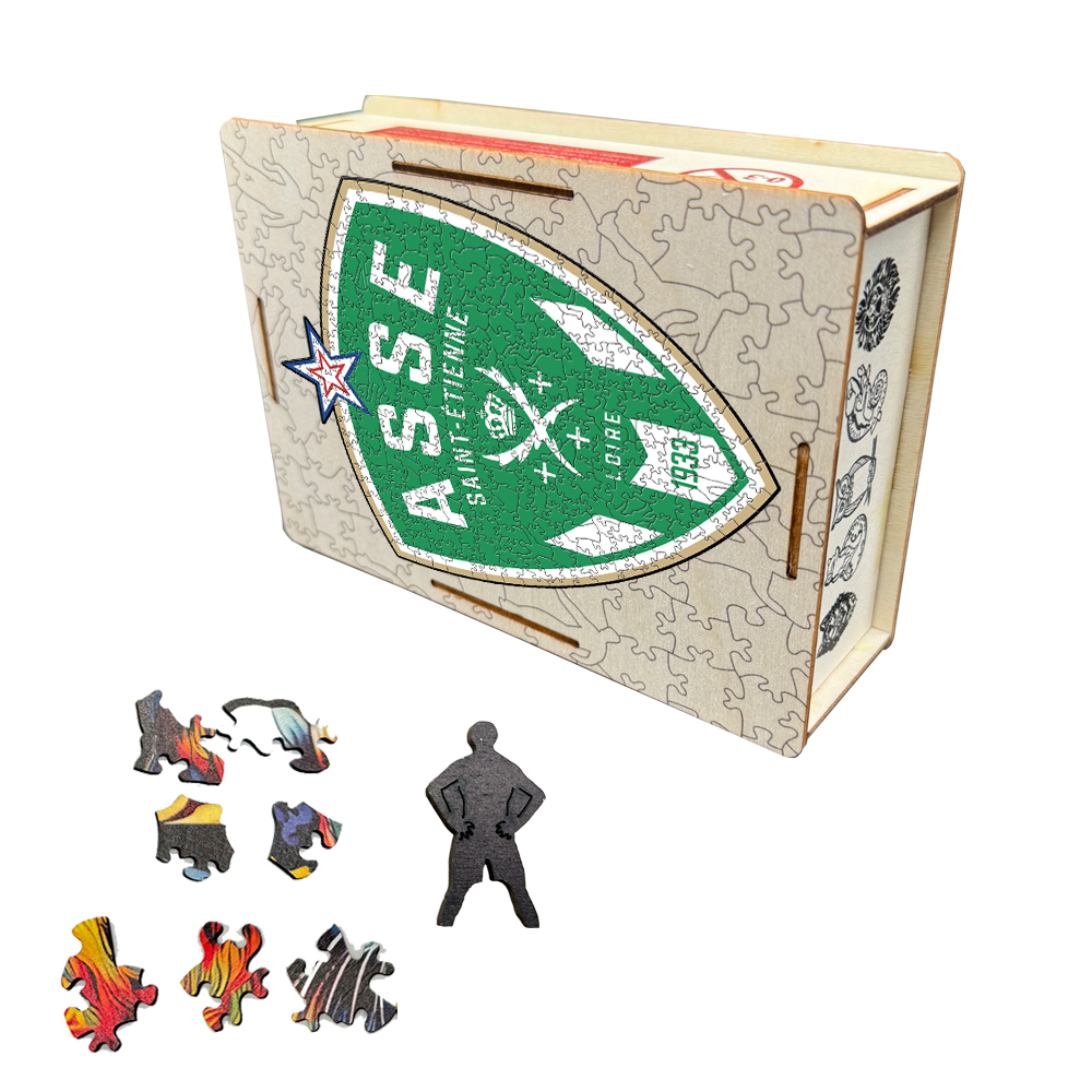 FRANCE,A.J.AUXERRE,ASSE,TOULOUSE FOOTBALL CLUB,Toulon FC--Football Club Wooden Puzzle