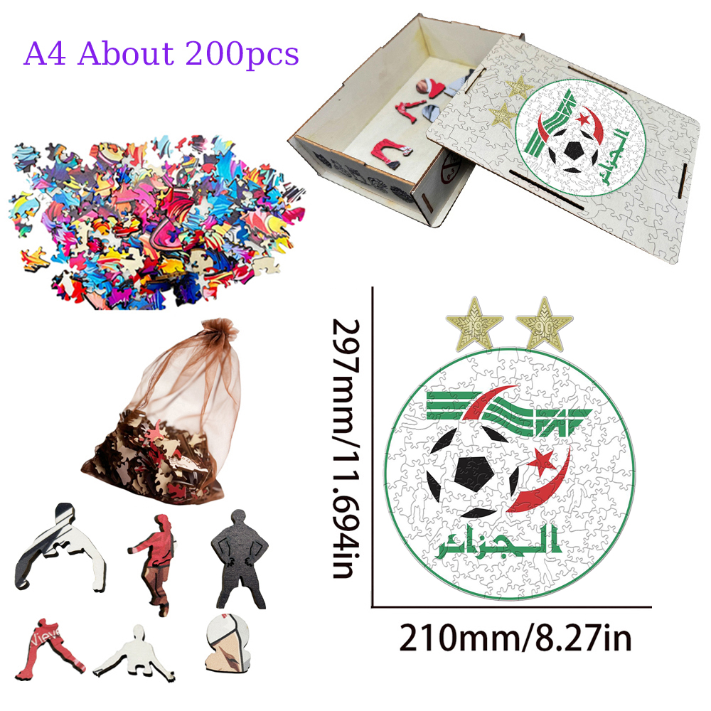 National Football Team--Wooden Puzzle