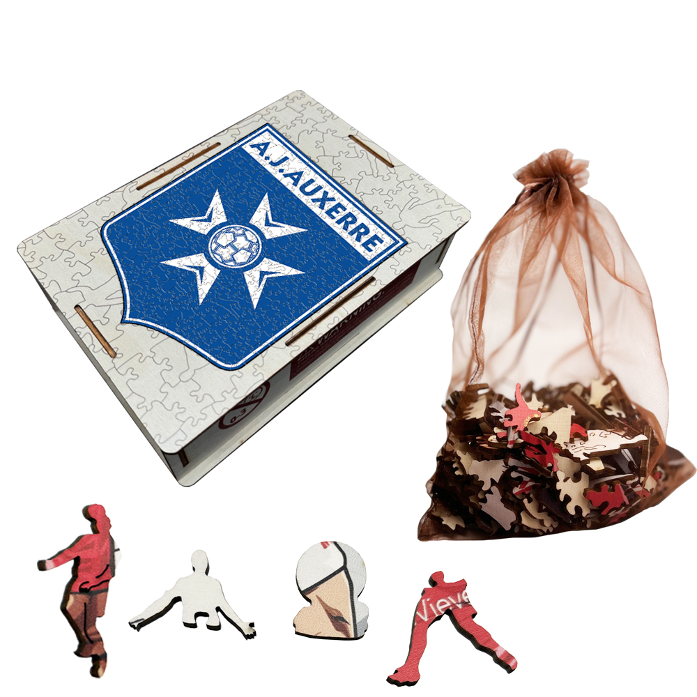 FRANCE,A.J.AUXERRE,ASSE,TOULOUSE FOOTBALL CLUB,Toulon FC--Football Club Wooden Puzzle