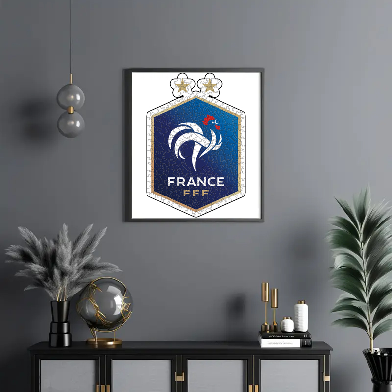 FRANCE,A.J.AUXERRE,ASSE,TOULOUSE FOOTBALL CLUB,Toulon FC--Football Club Wooden Puzzle