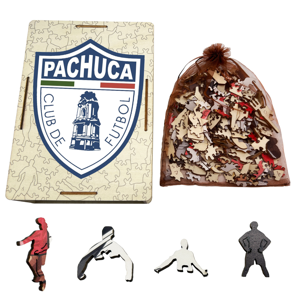 Tigres UANL,Pumas UNAM,Club de Futbol Pachuca--Football Club Wooden Puzzle