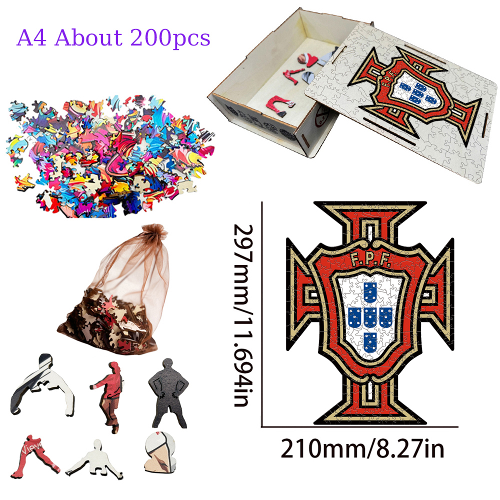 FC Porto,S.L. Benfica,Sporting CP---Football Club Wooden Puzzle