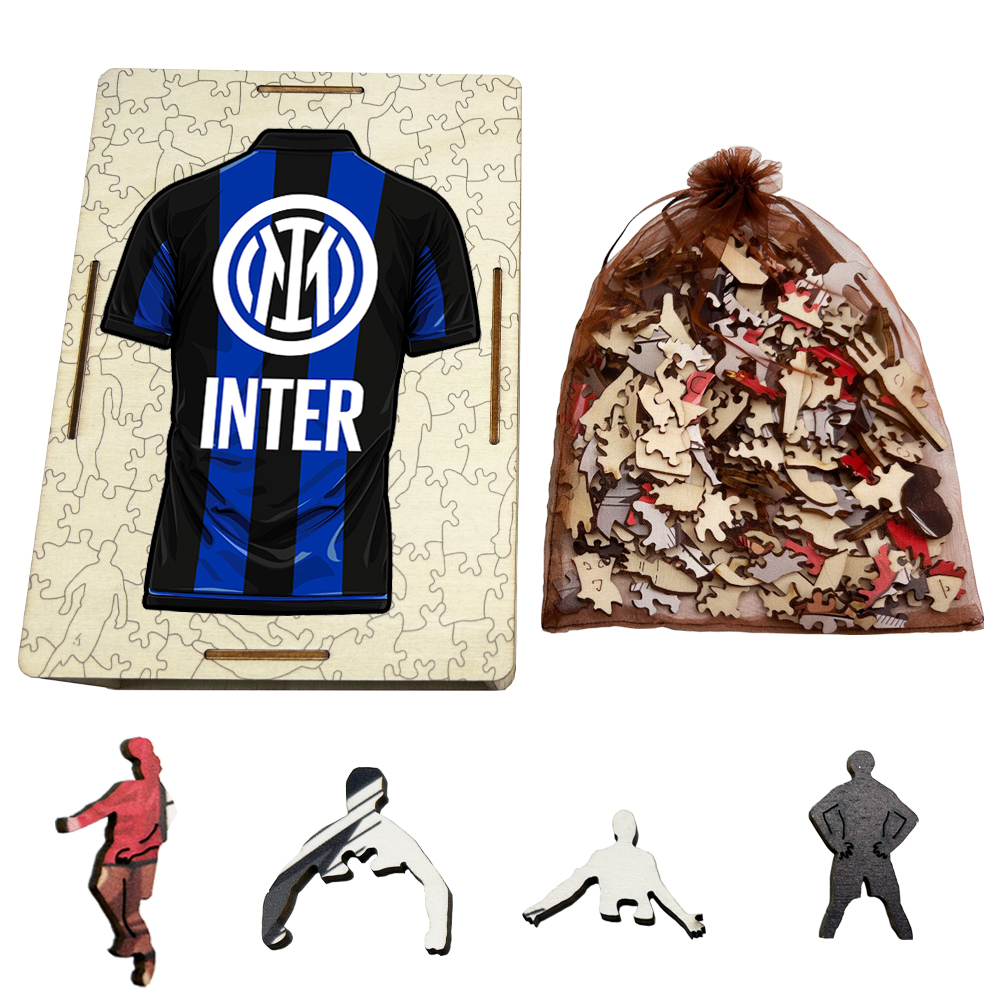 A.C. Milan，Arsenal Football Club，F.C. Internazionale Milano，Juventus Football Club--Wooden Puzzle of Football Club Jersey
