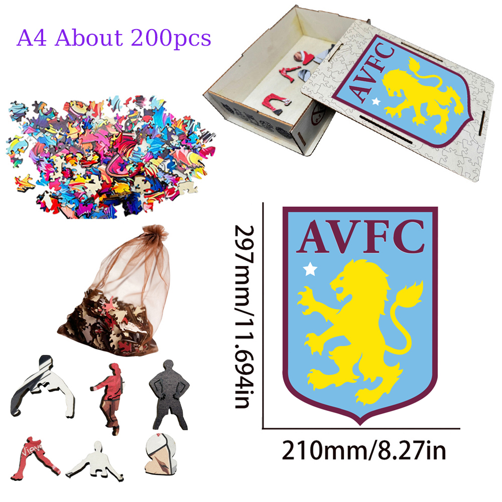 Aston Villa Football Club，Arsenal Football Club，Liverpool Football Club---Football Club Wooden Puzzle