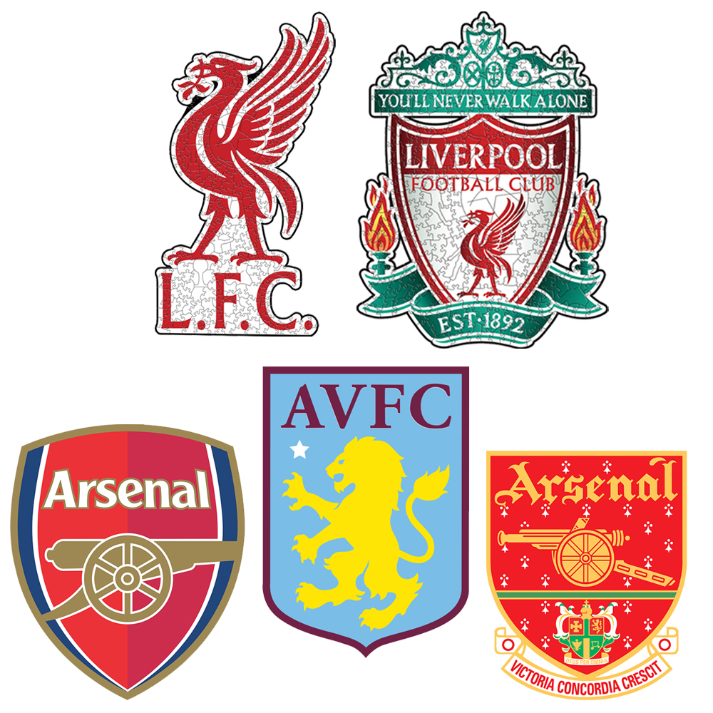 Aston Villa Football Club，Arsenal Football Club，Liverpool Football Club---Football Club Wooden Puzzle