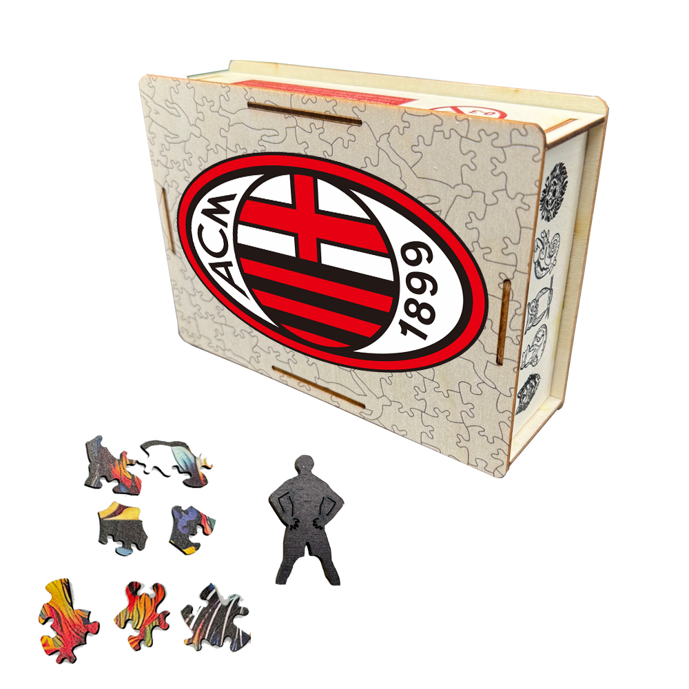AC Milan，Inter Milan，AS Roma，Atalanta BC，Juventus--Football Club Wooden Puzzle