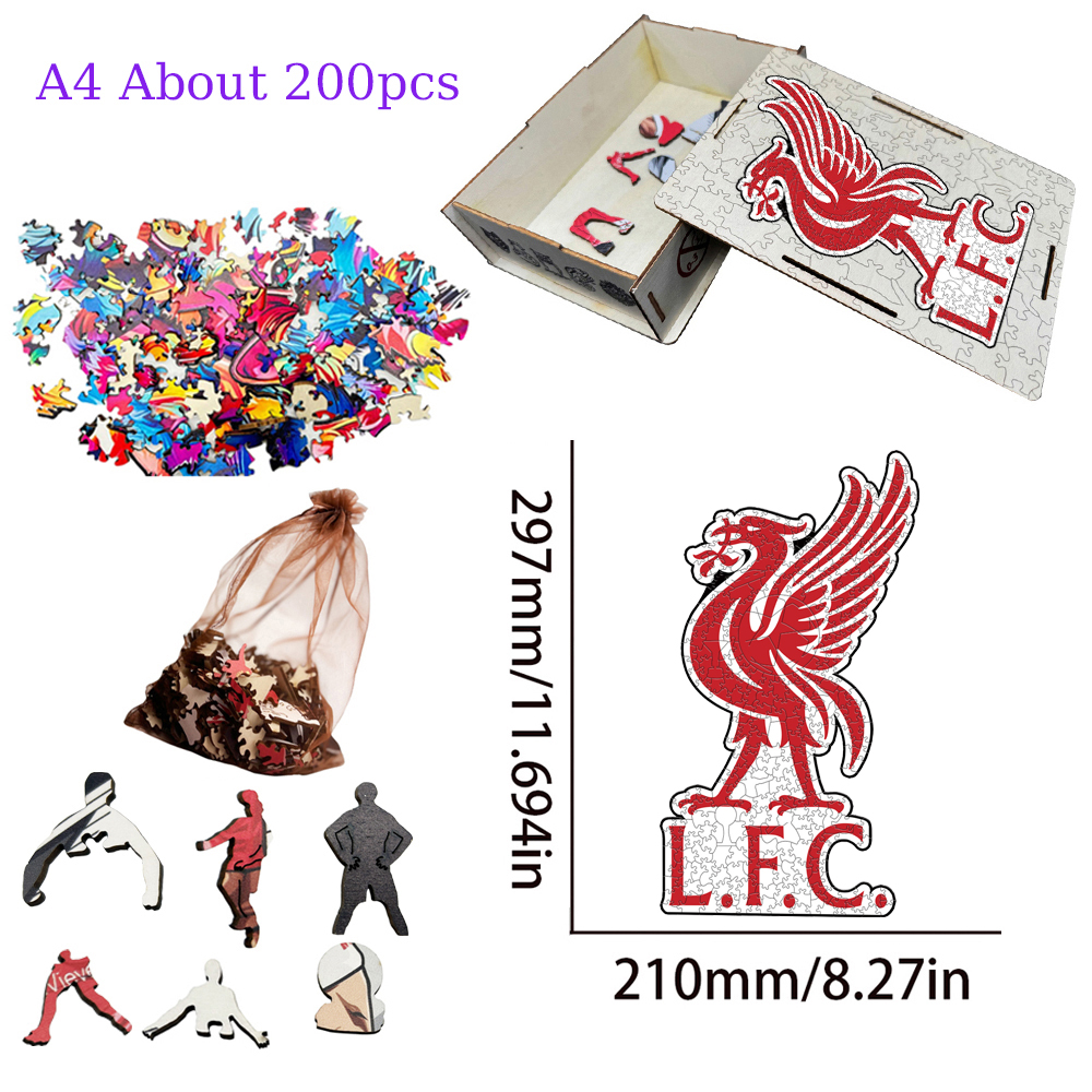 Aston Villa Football Club，Arsenal Football Club，Liverpool Football Club---Football Club Wooden Puzzle
