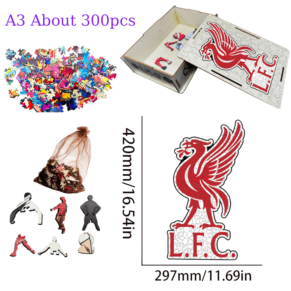 Aston Villa Football Club，Arsenal Football Club，Liverpool Football Club---Football Club Wooden Puzzle