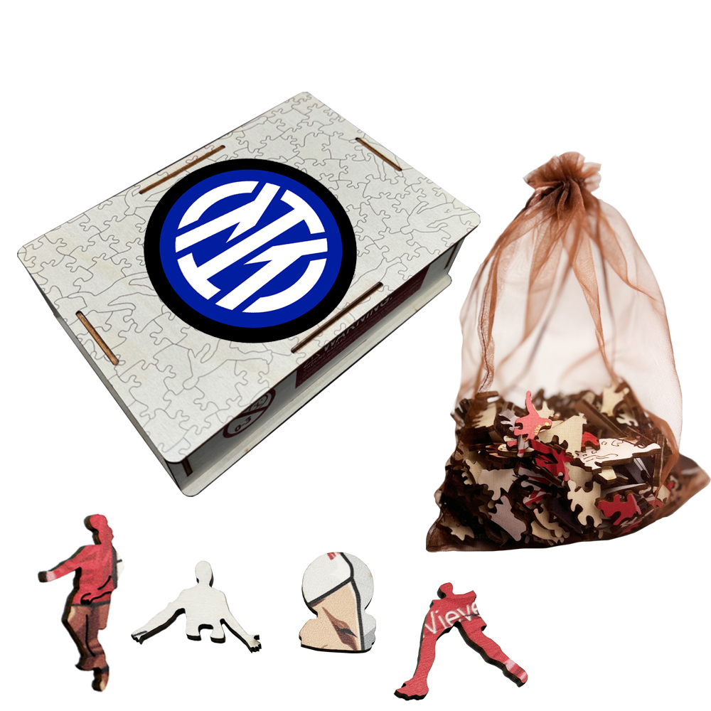 AC Milan，Inter Milan，AS Roma，Atalanta BC，Juventus--Football Club Wooden Puzzle