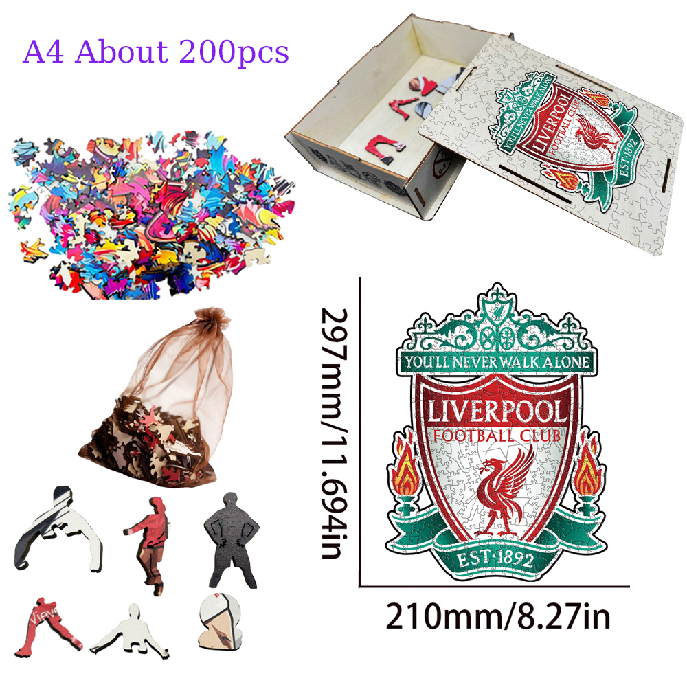 Aston Villa Football Club，Arsenal Football Club，Liverpool Football Club---Football Club Wooden Puzzle