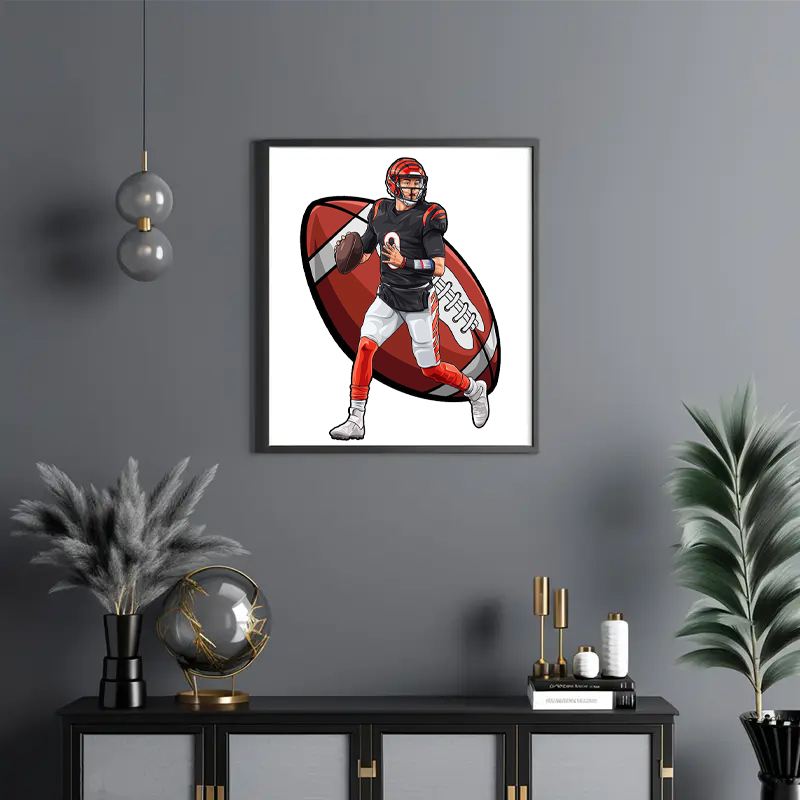 Joe Burrow，Kyler Murray，Patrick Mahomes--Rugby Player Wooden Puzzle