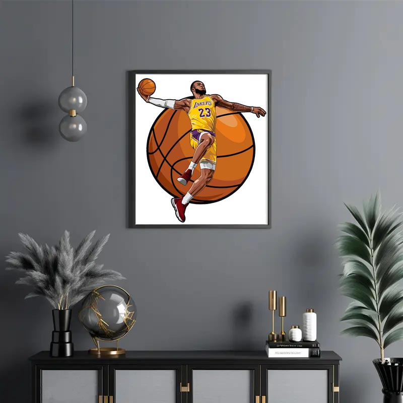 Lebron James--Basketball star wooden puzzle