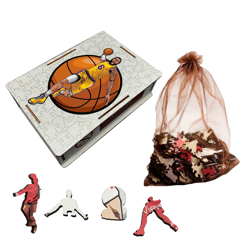 Lebron James--Basketball star wooden puzzle