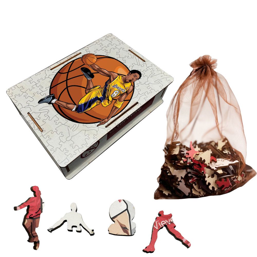 Anthony Davis，Kobe Bryant，Stephen Curry---Basketball Star Wooden Puzzle