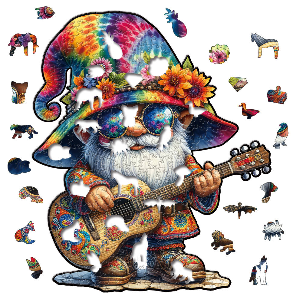 Animal Wooden Puzzle-Hippie Dwarf