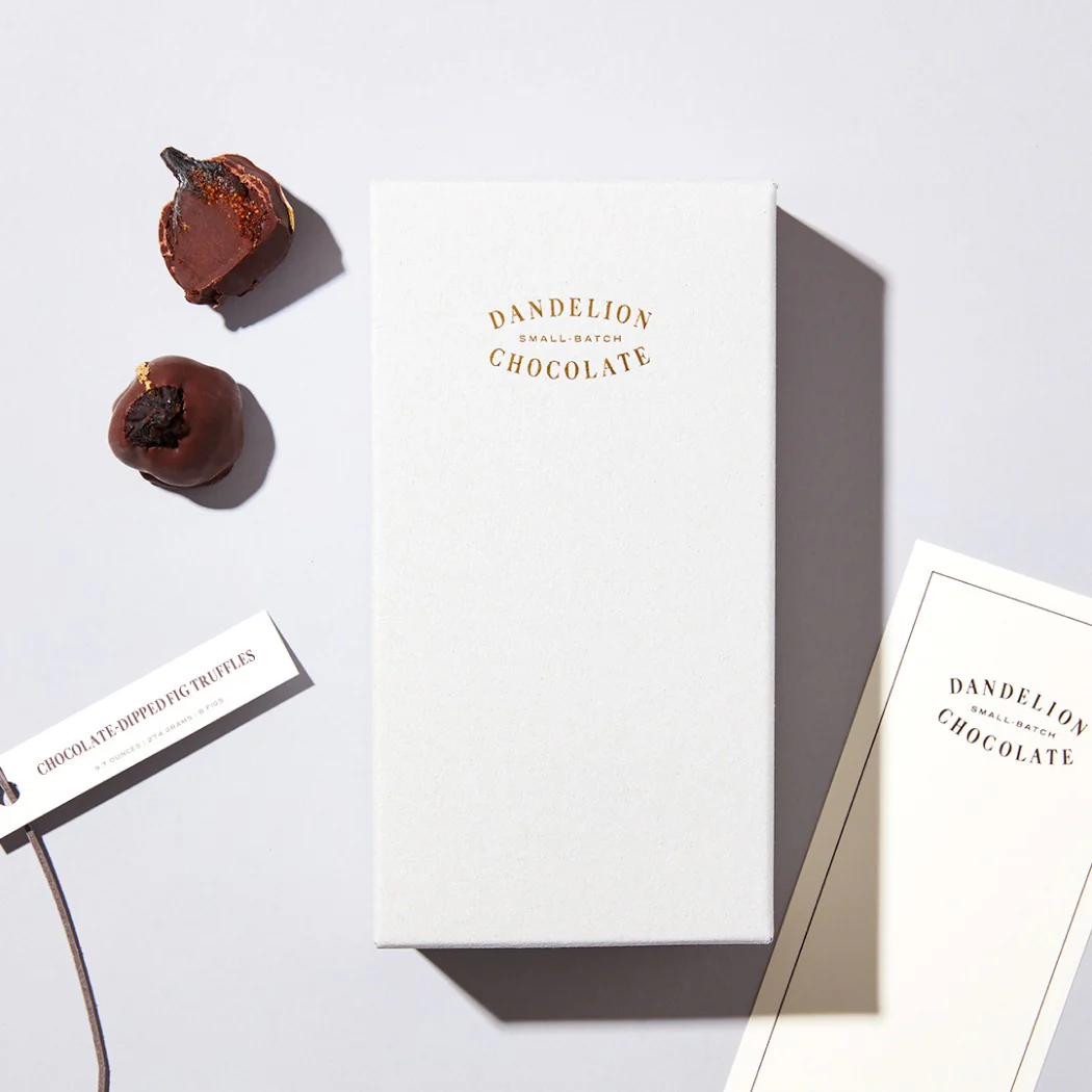 Chocolate-Dipped Fig Truffles