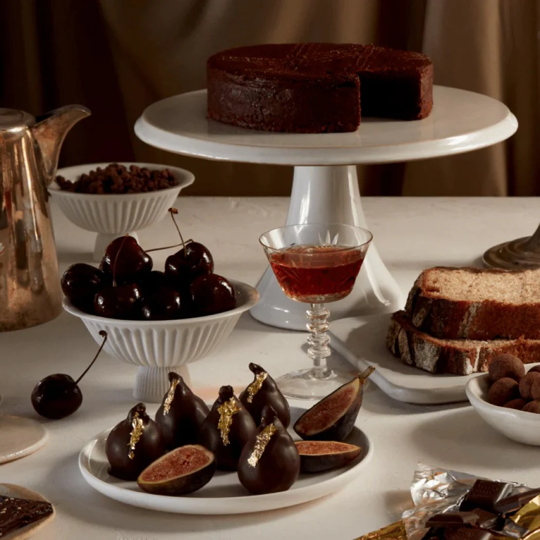 Chocolate-Dipped Fig Truffles