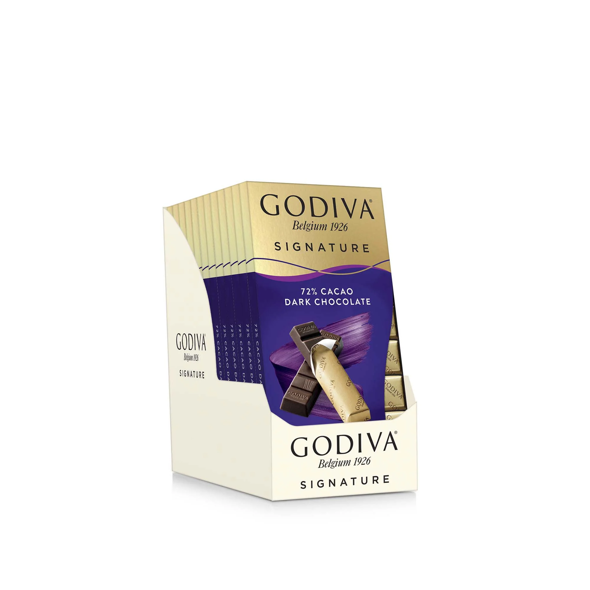 Signature 72% Cacao Dark Chocolate Mini Bars, Set of 12