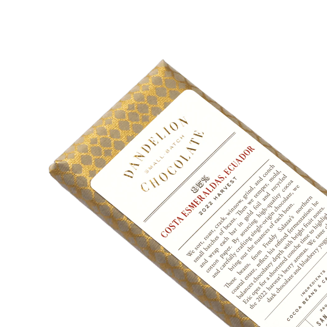 Costa Esmeraldas, Ecuador 85% 2022 Batch 1 Single-Origin Chocolate Bar
