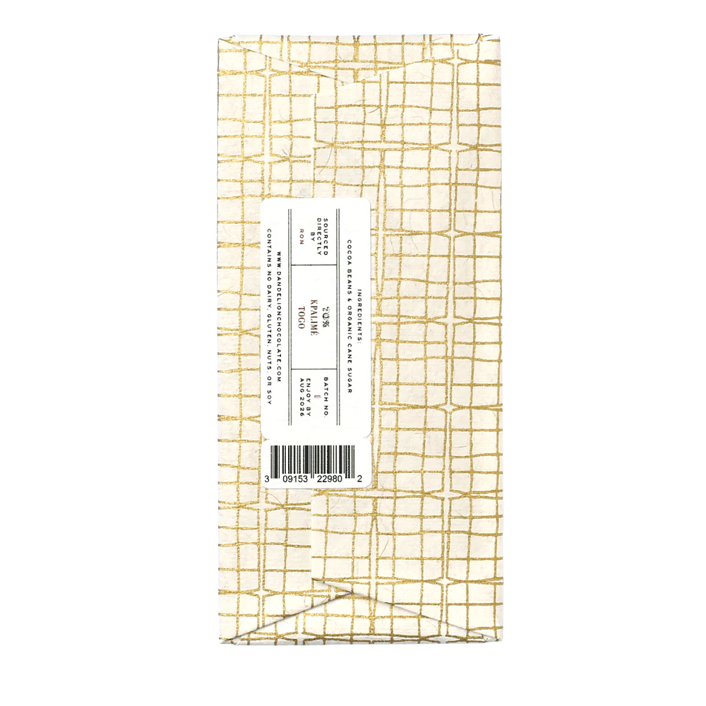 Kpalimé, Togo 70% 2023 Harvest Single-Origin Chocolate Bar