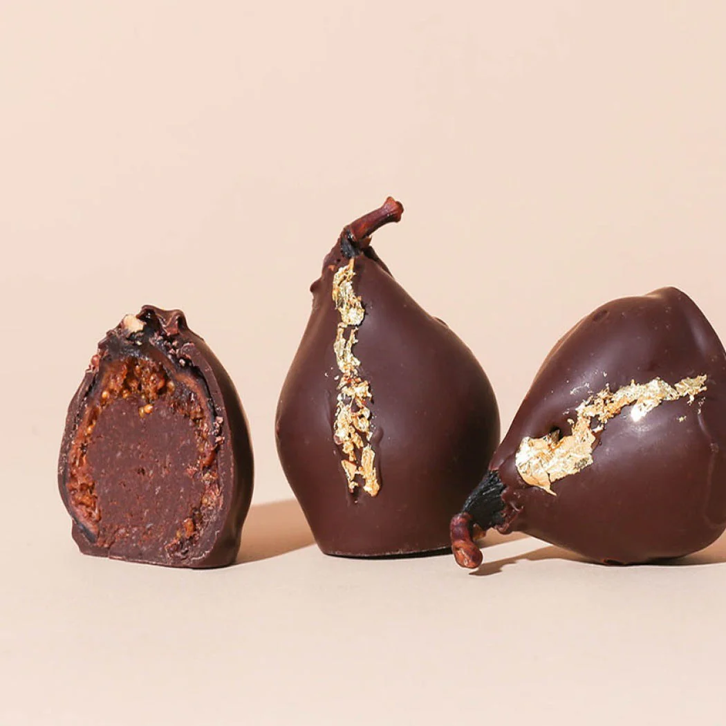 Chocolate-Dipped Fig Truffles
