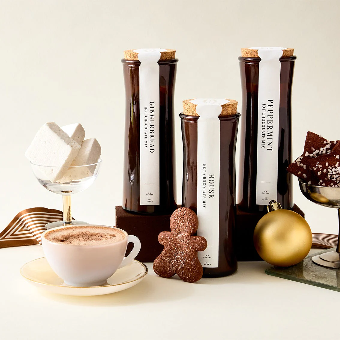 Seasonal Hot Chocolate Trio with marshmallows- Lincoln Access