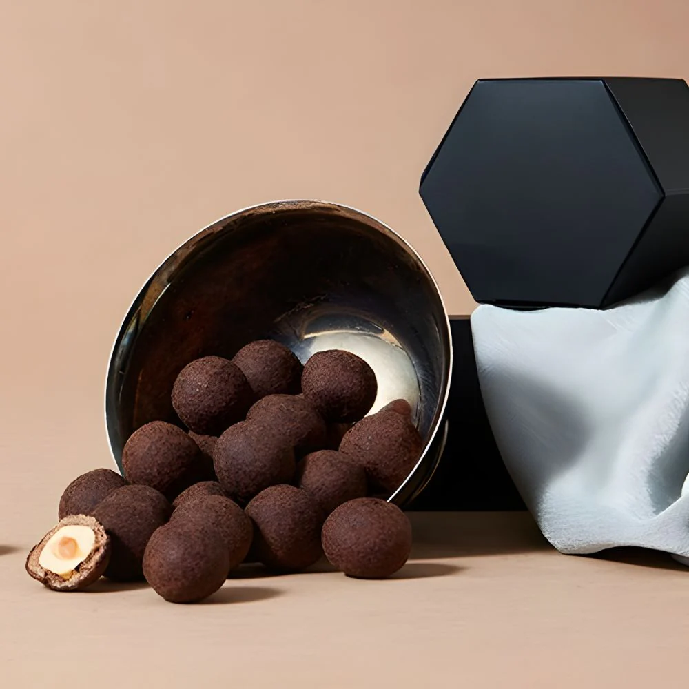 Caramelized Hazelnuts, Croissant Duja, & Espresso