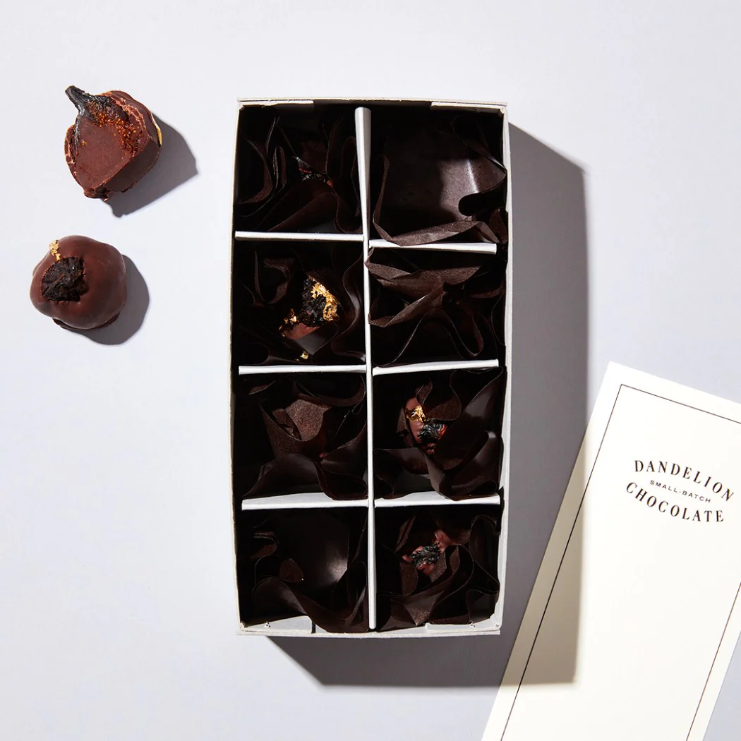 Chocolate-Dipped Fig Truffles