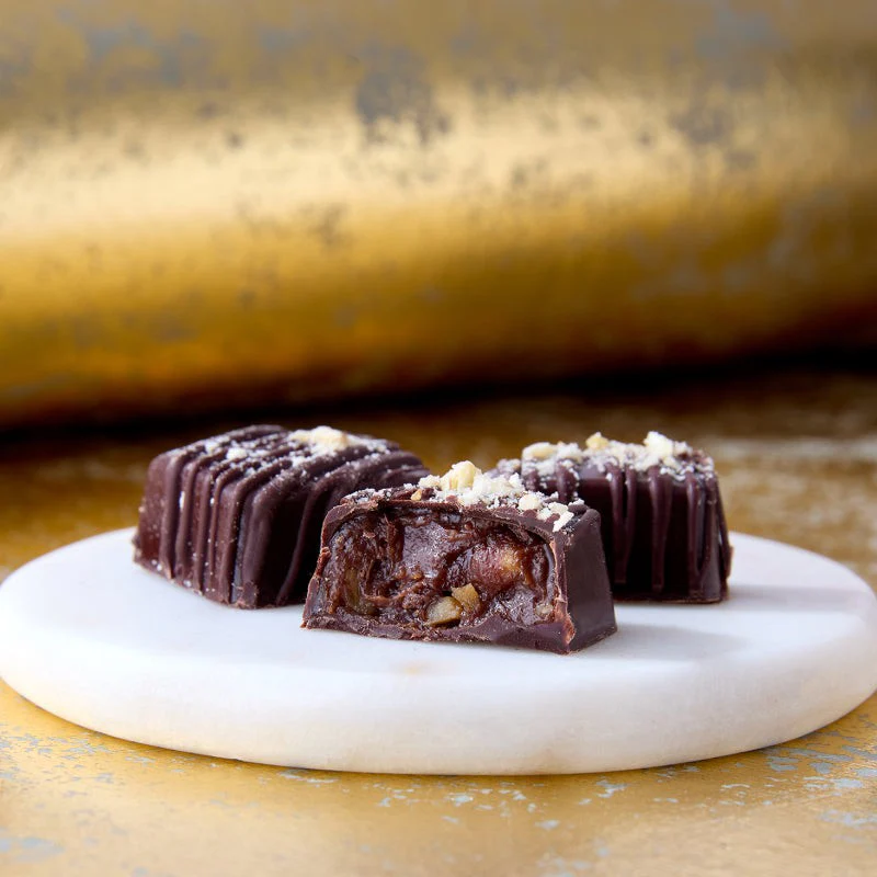 Caramelized Walnut-Banana Ganache