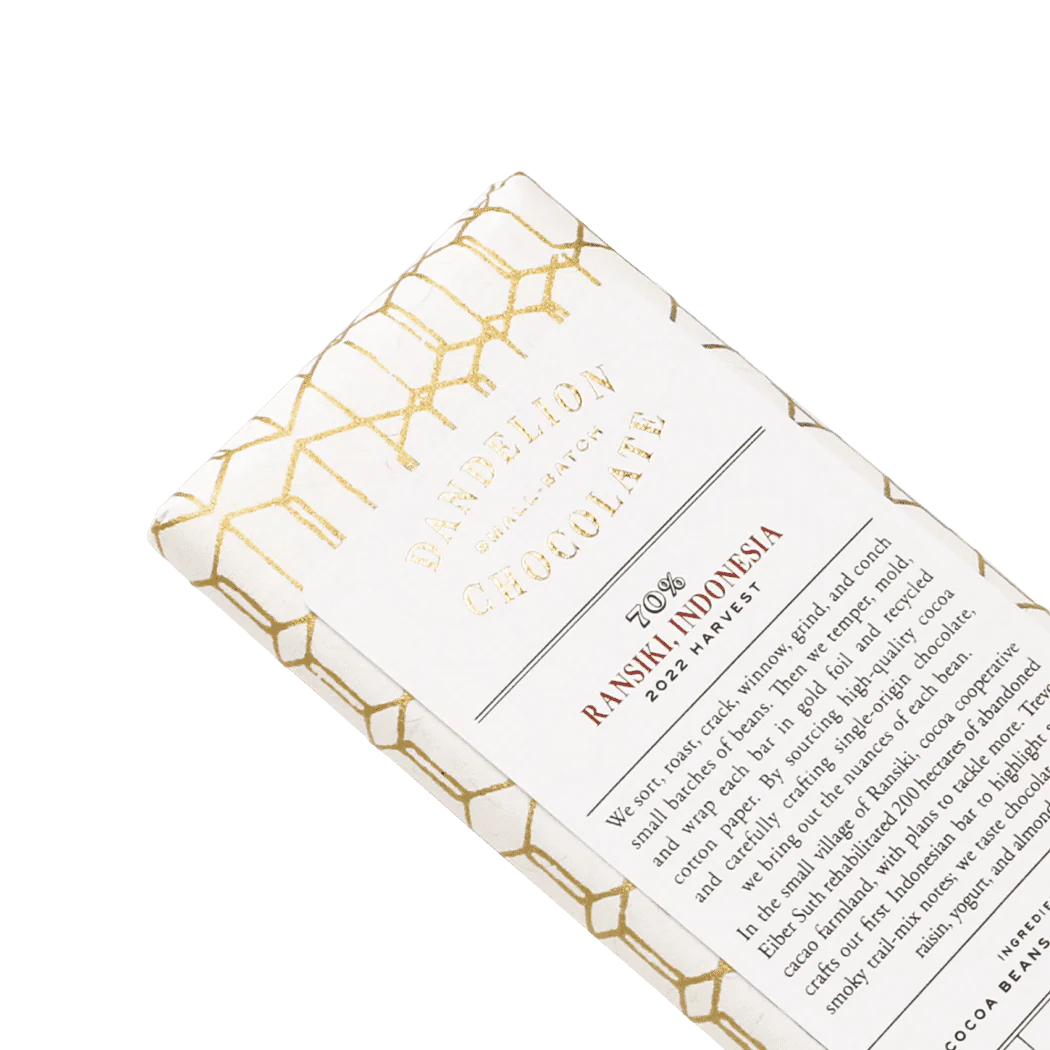 Ransiki, Indonesia 70% 2022 Harvest Single-Origin Chocolate Bar