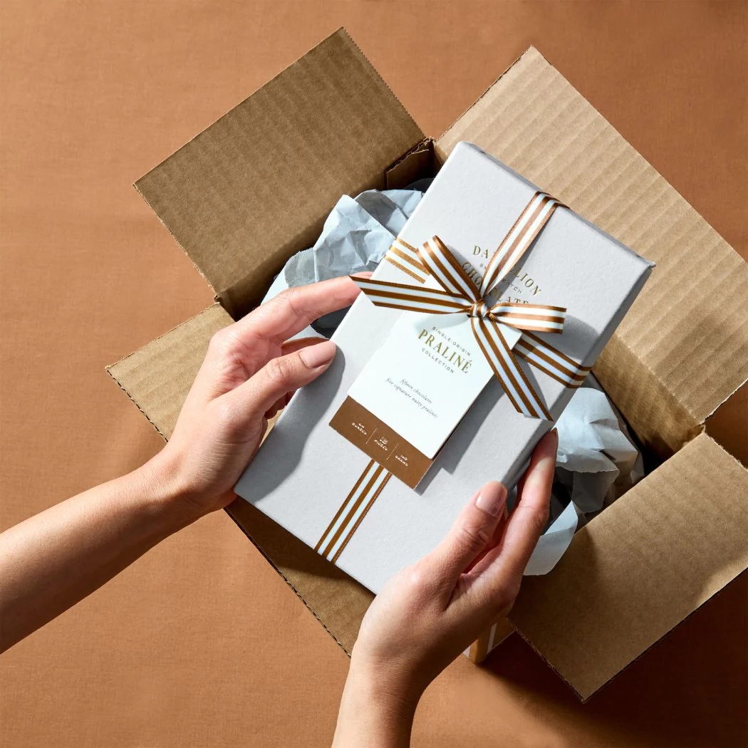 Giftwrapped Single-Origin Praliné Collection