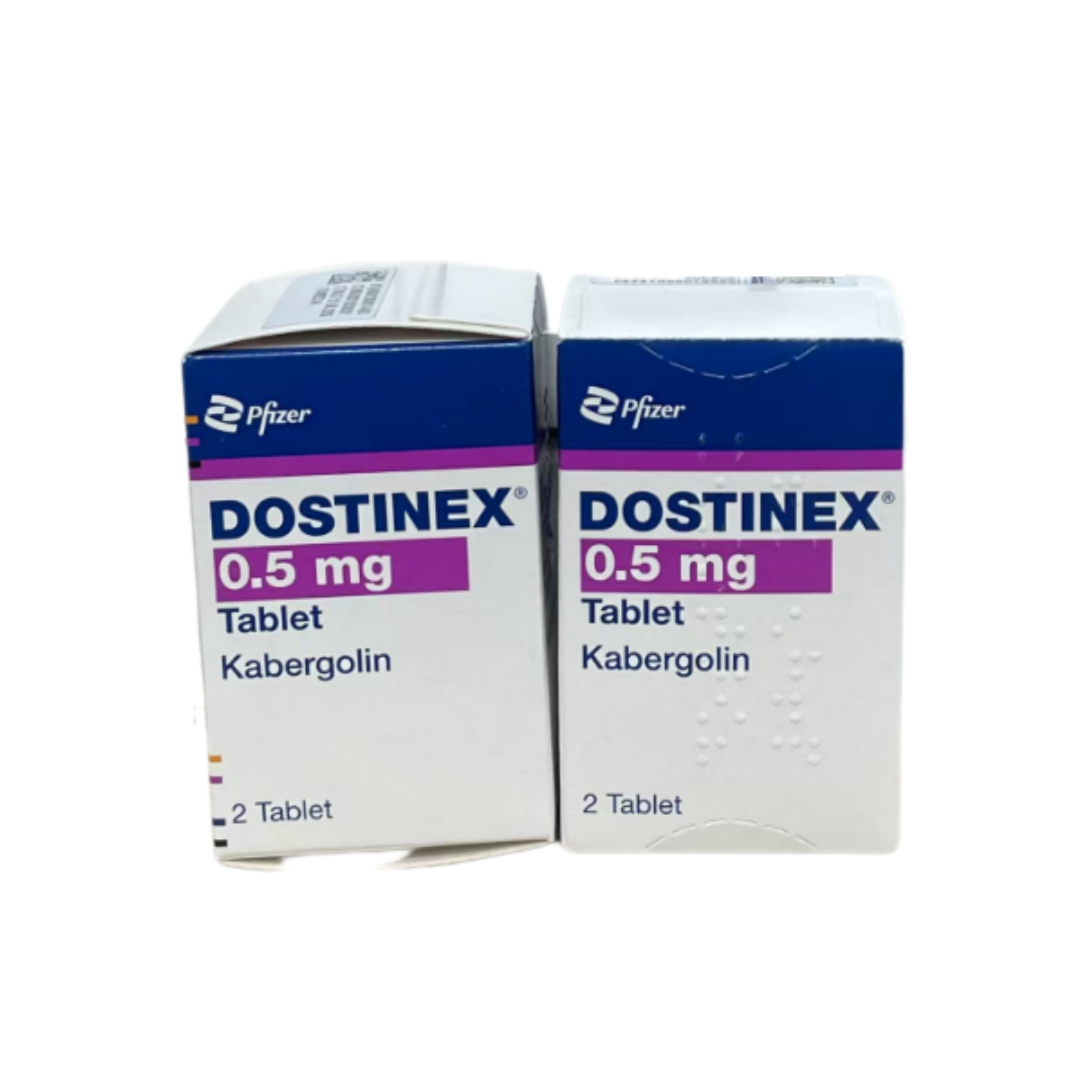 卡麦角林 意大利 进口 回奶片 抑汝 抑制泌乳素 0.5mg 2粒/瓶 辉瑞 Pfizer 粉卡