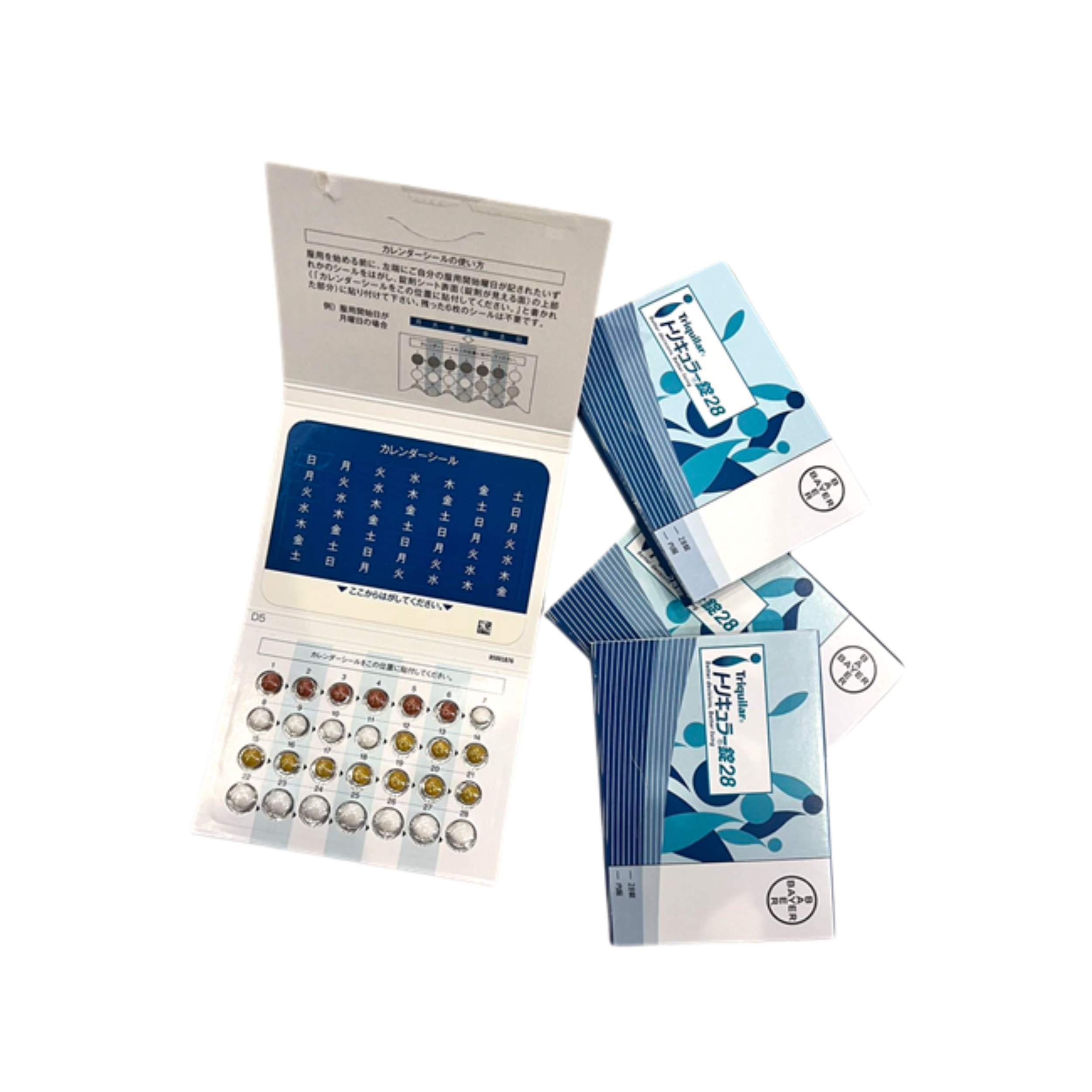 拜耳特居乐左炔诺孕酮炔雌醇(三相)片 短效避孕药 28日周期 口服避孕 安全高效 呵护女性机体 调节分泌水平 拜耳口服避孕药