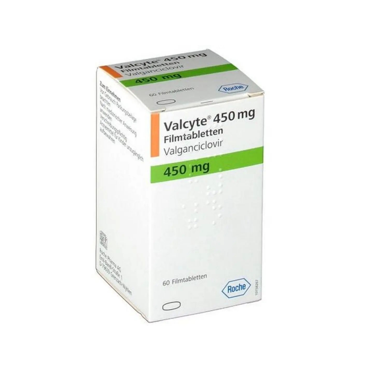 万赛维 盐酸缬更昔洛韦片(土耳其版) VALCYTE  450MG  60'S/盒