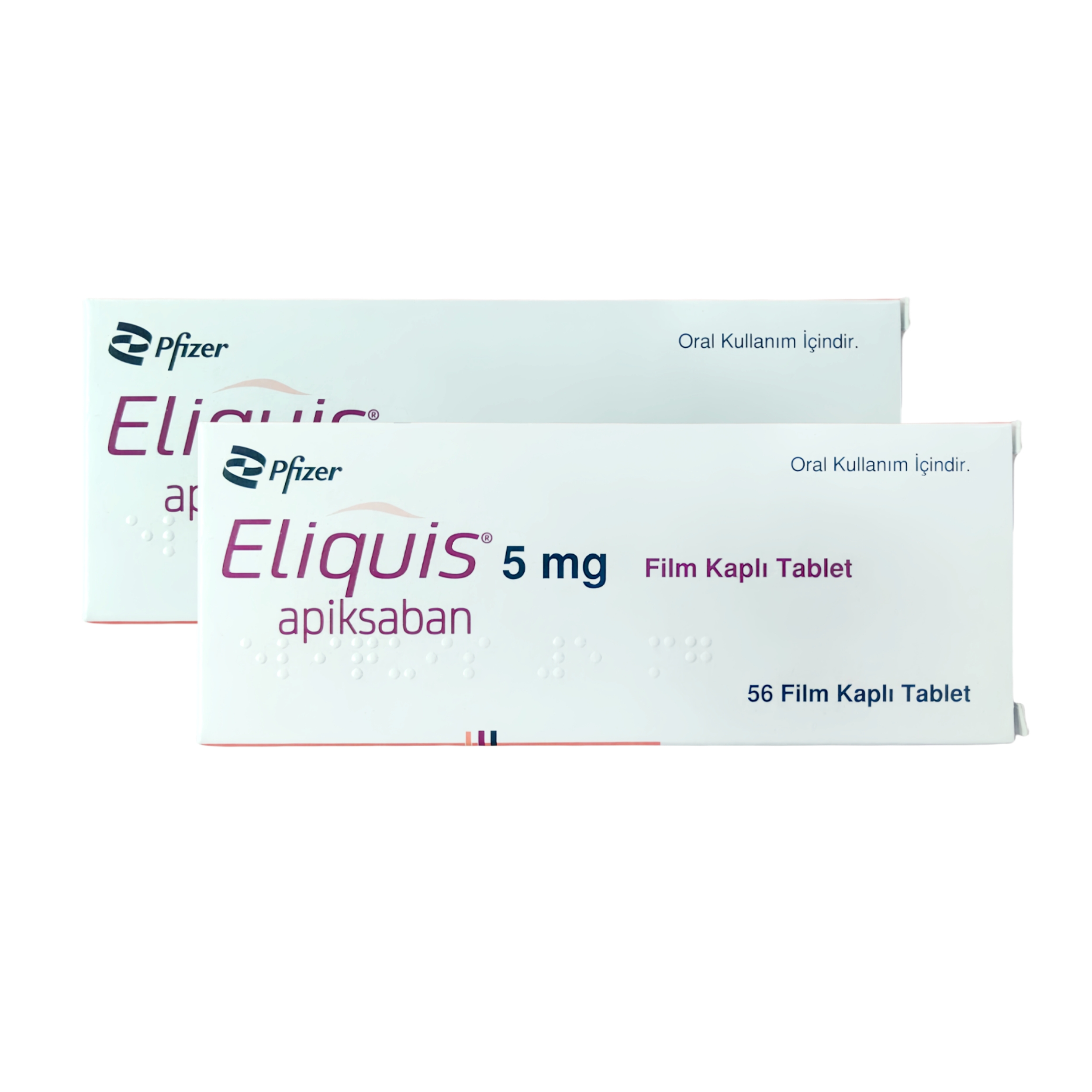 【艾乐妥】土耳其版 静脉血栓 ELIQUIS 5MG 56'S 土耳其版 预防静脉血栓栓塞事件（VTE）