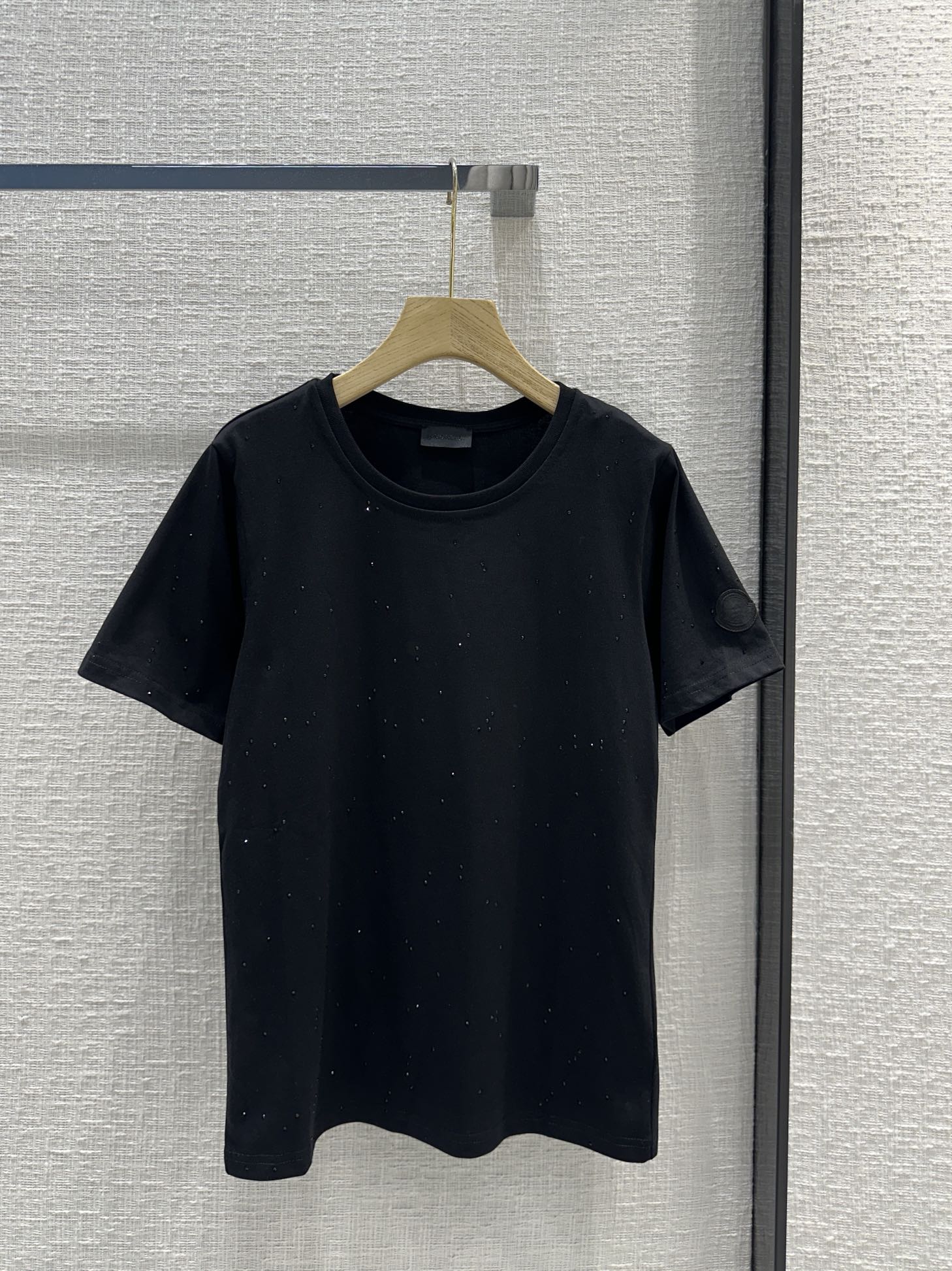 MONCLE* 24 new diamond crystal short-sleeved T-shirt