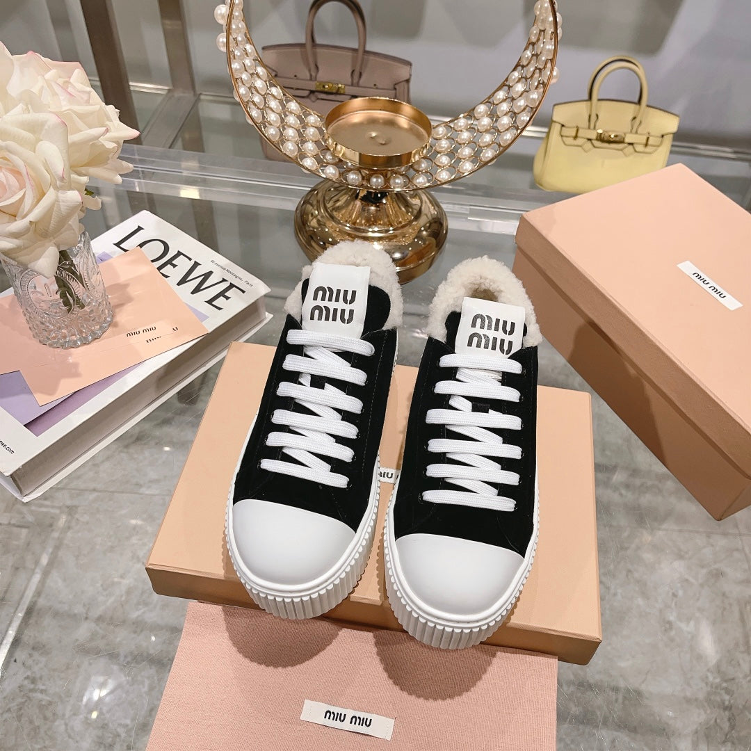 M New Casual Wool Thick Sole Cookie Shoes
