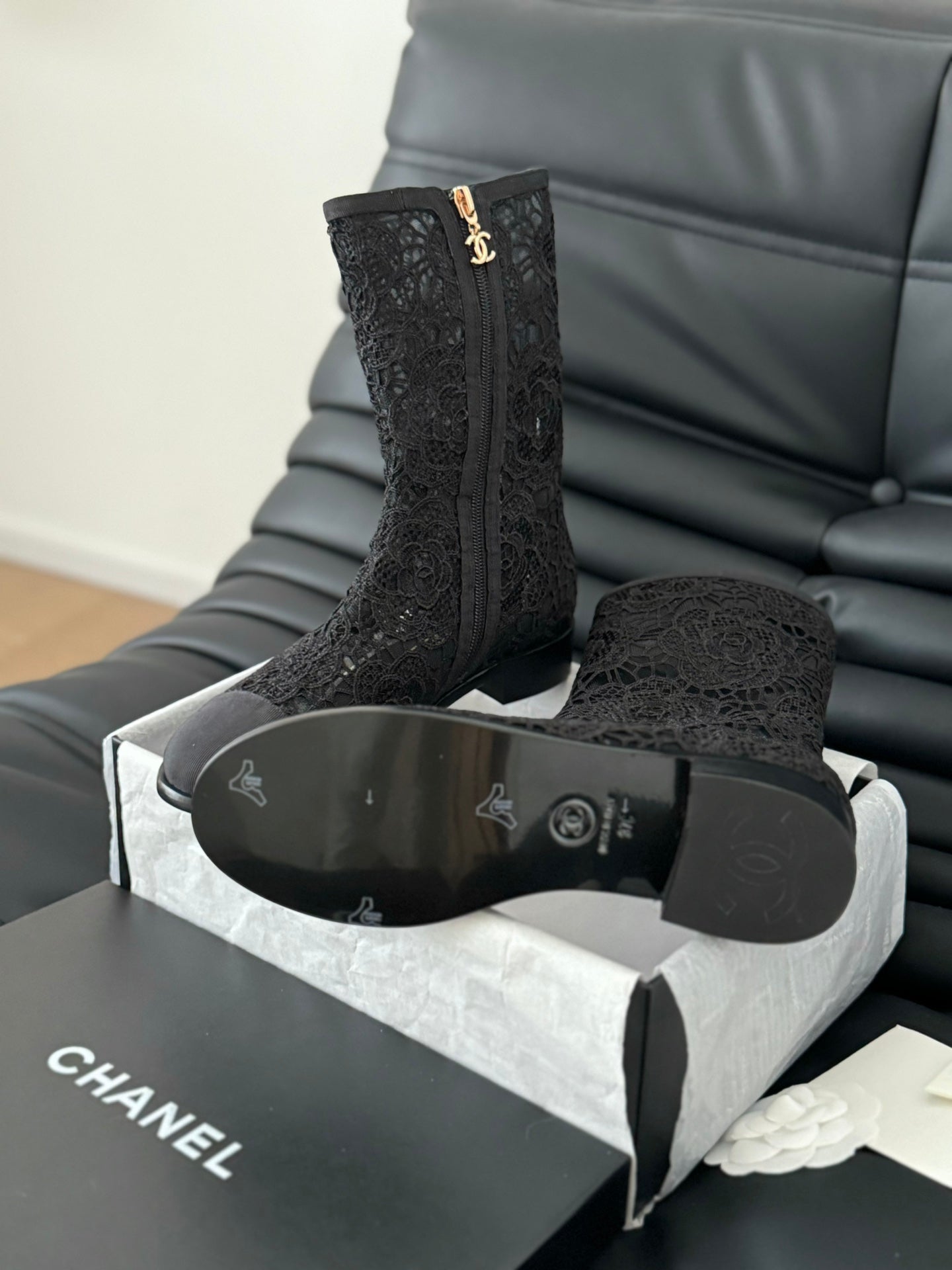 CHAN* 24SS mesh ankle boots 1:1 VIP