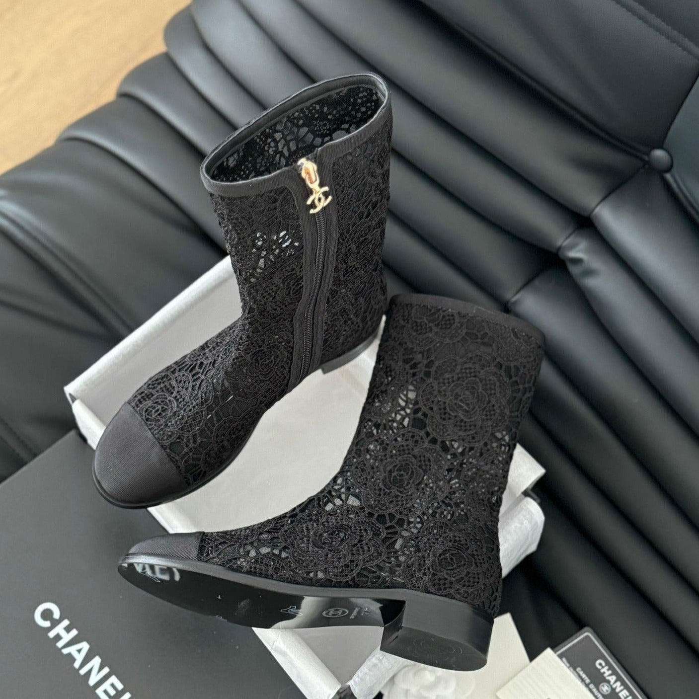 CHAN* 24SS mesh ankle boots 1:1 VIP