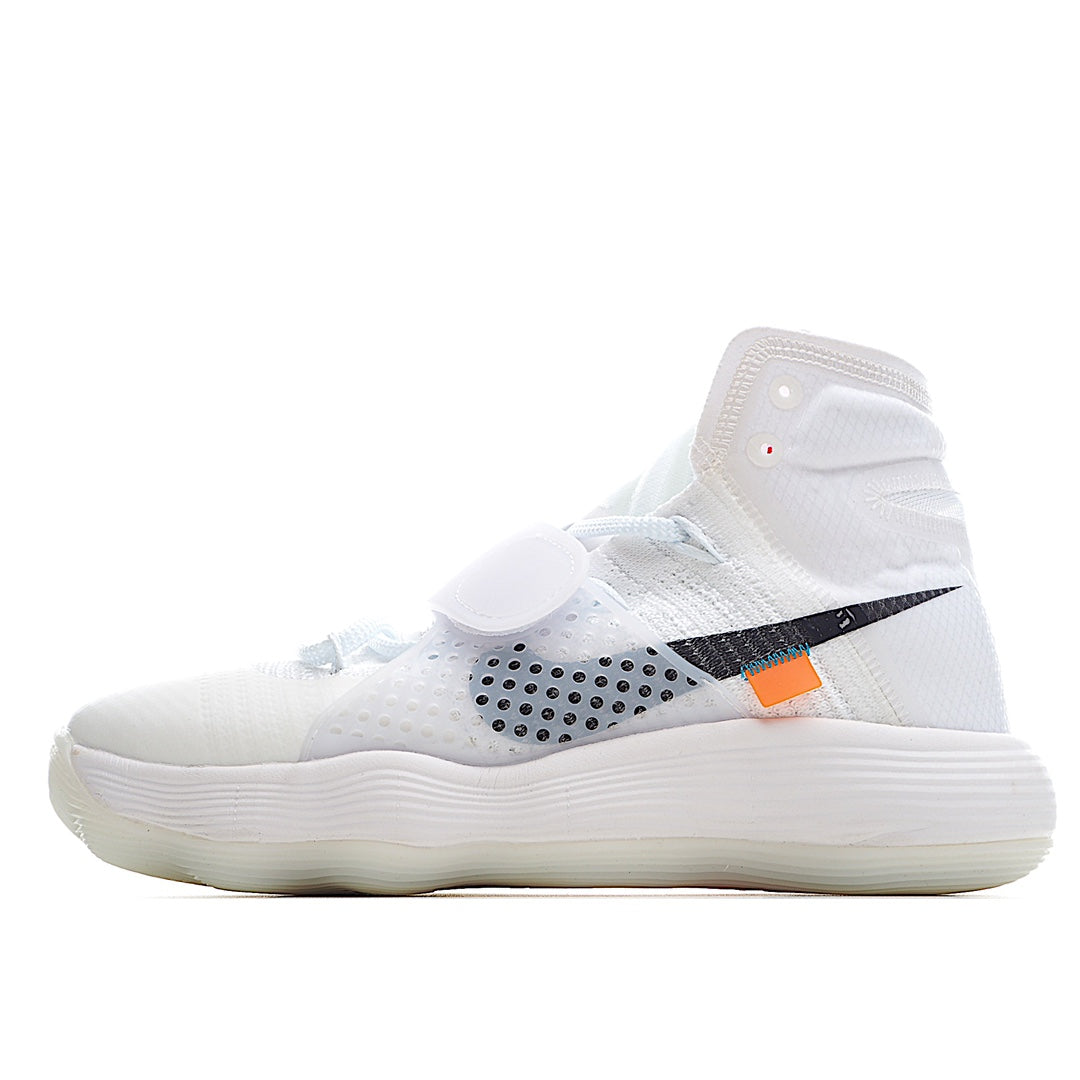 ✨ Nike Off-White x Nike REACT Hyperdunk 2017 Hyperdunk series high-top casual sports culture basketball shoes
