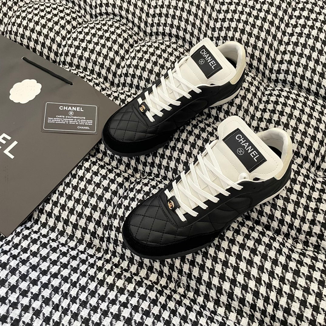 C fall and winter new electric embroidery diamond lattice casual shoes