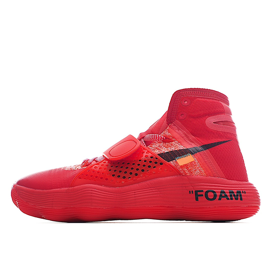 ✨ Nike Off-White x Nike REACT Hyperdunk 2017 Hyperdunk series high-top casual sports culture basketball shoes