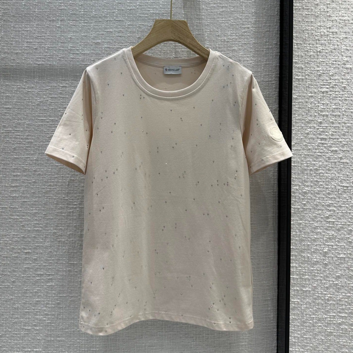 MONCLE* 24 new diamond crystal short-sleeved T-shirt