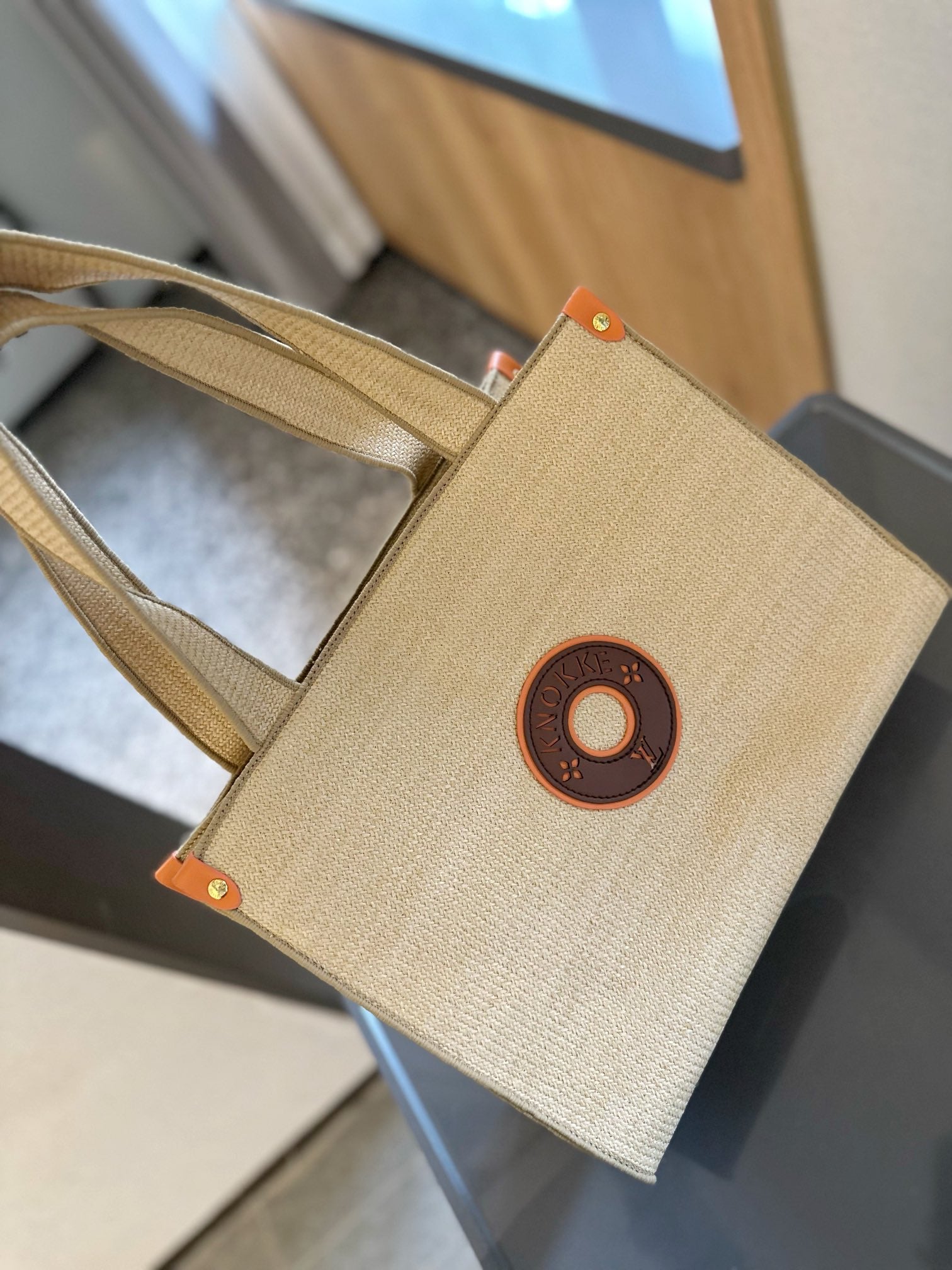 lL**Raffia straw Tote bag