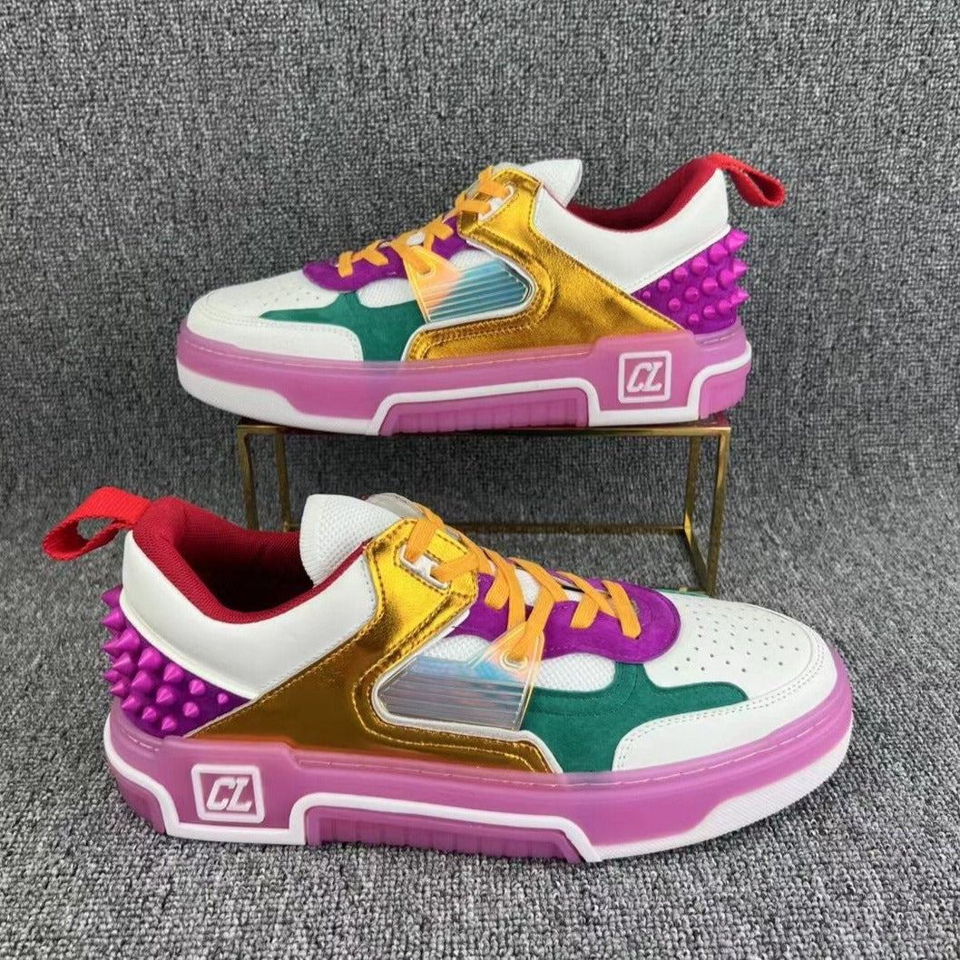 Loubouti* new 1: 1 VIP red sole sneakers multiple color options