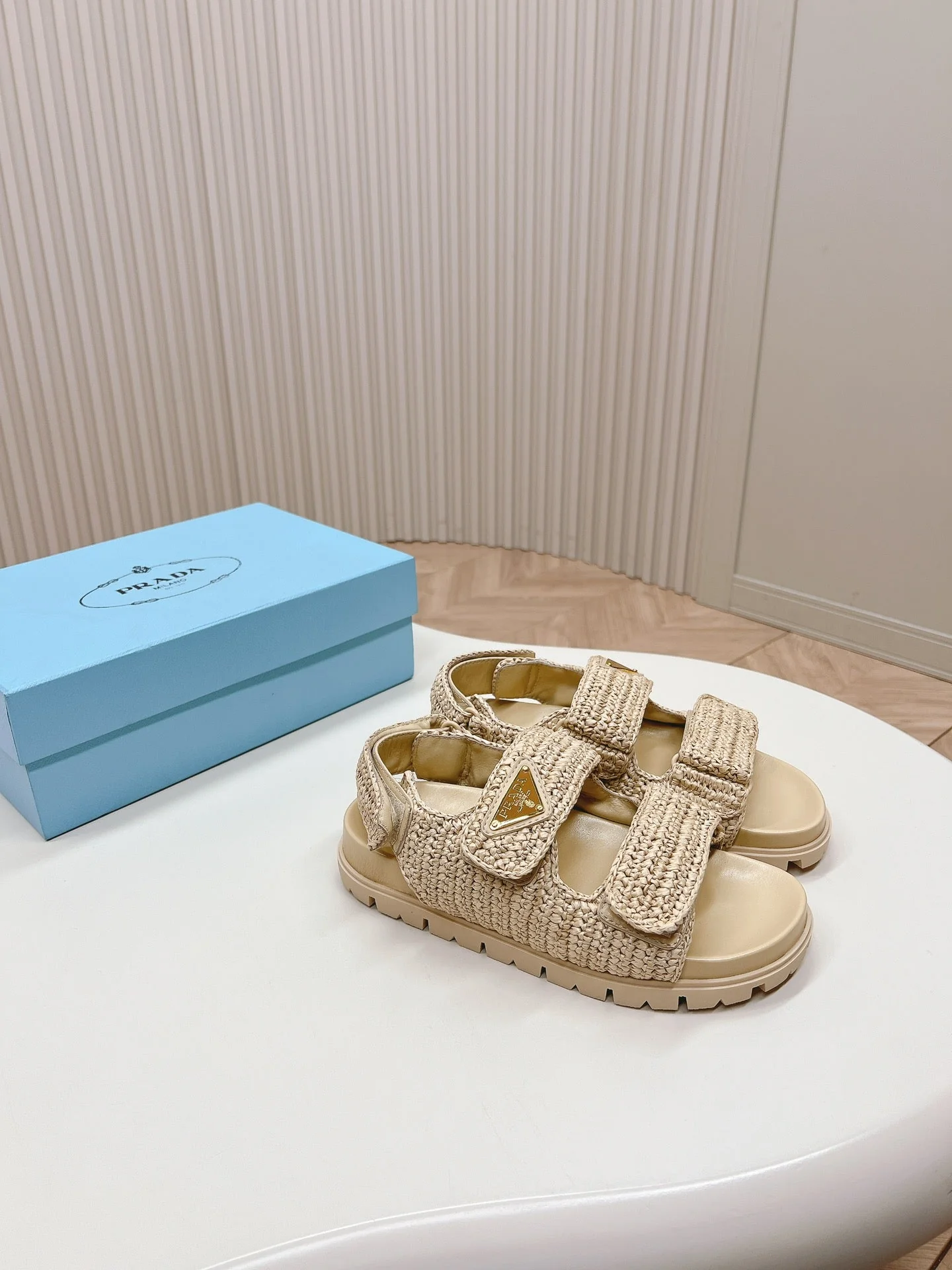 Pra*24 new woven sandals 1:1 VIP
