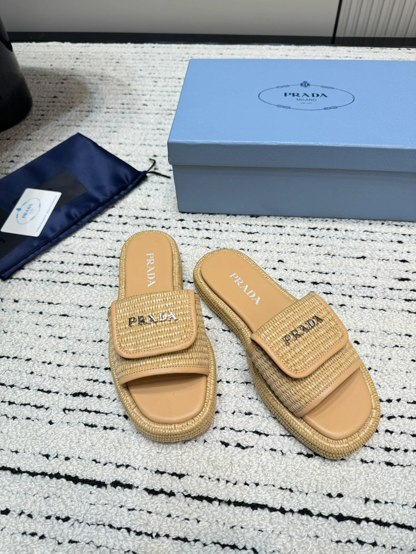 PRA* 24 New Straw Shoes Slippers 1:1 VIP