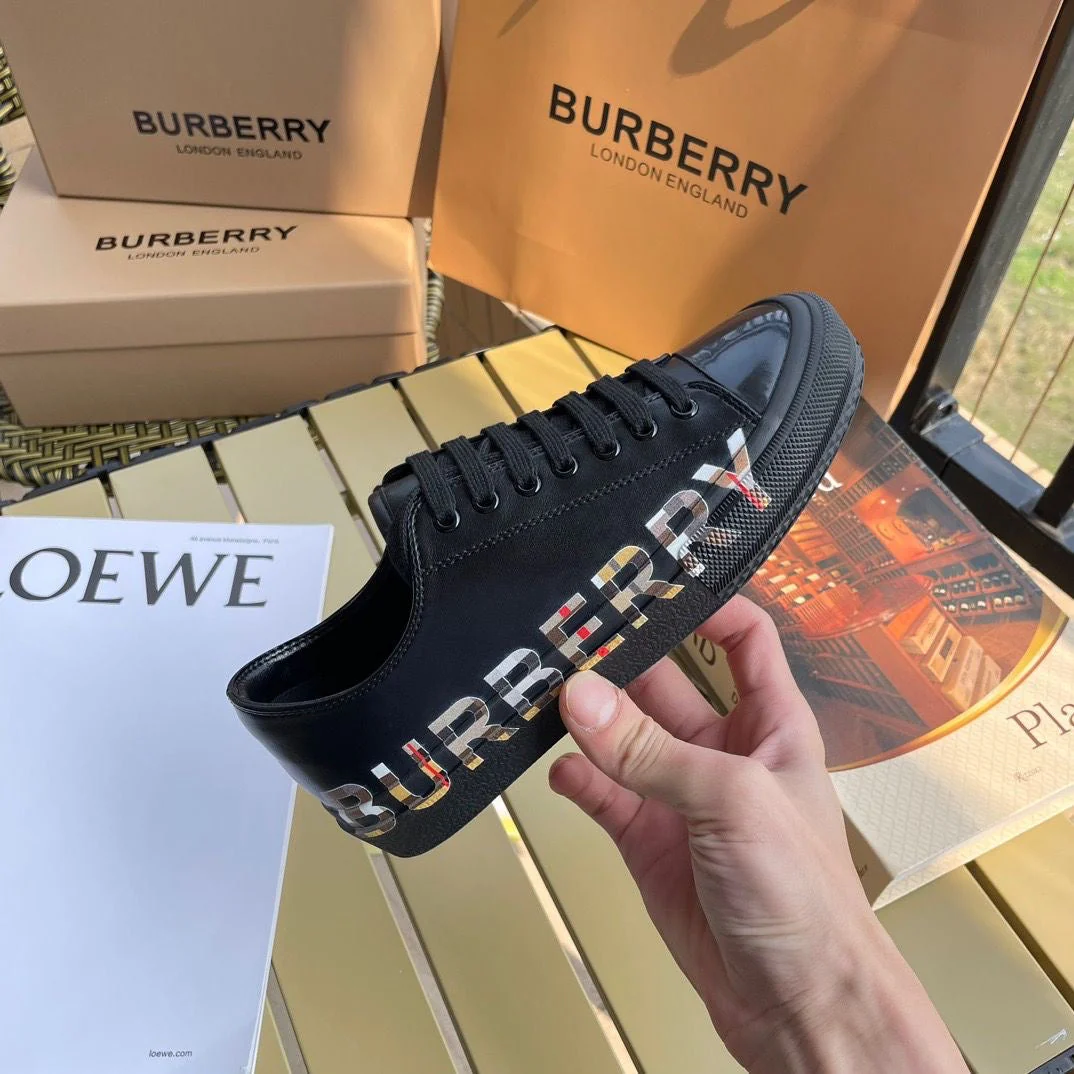 B canvas loafers