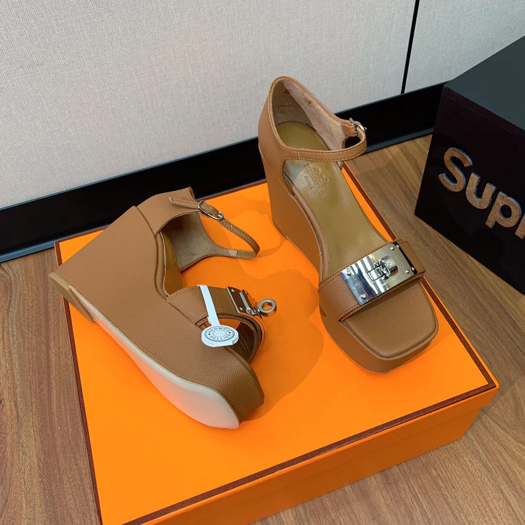 Herm* 24 new KEIIY shoe buckle high heels 1:1 VIP
